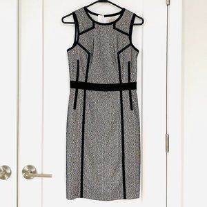 Black and White Sheath Dress